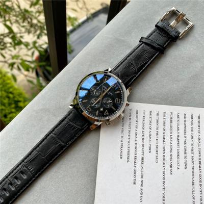 Replica Traditional A21j Automatic Movement Mens Watch Blue Dial Leather Strap C13