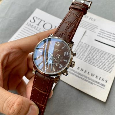 Replica Traditional A21j Automatic Movement Mens Watch Blue Dial Leather Strap C13