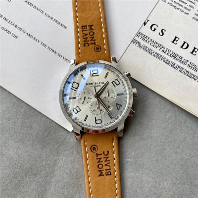 Replica Traditional A21j Automatic Movement Mens Watch Blue Dial Leather Strap C13