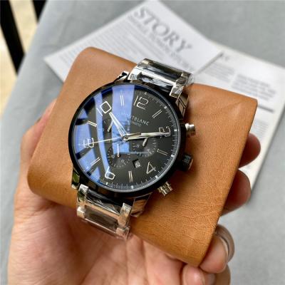 Replica Traditional A21j Automatic Movement Mens Watch Blue Dial Leather Strap C13