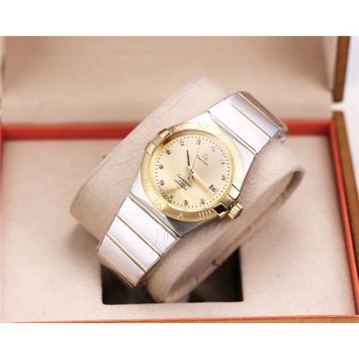 Replica Constellation Japan Miyota 8215 Automatic  Mens/Womens Watch Gold Dial Two Tone Yellow Gold E10