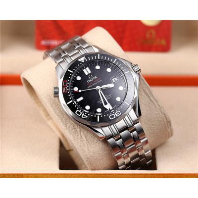 Replica Seamaster Japan Miyota 8215 Automatic Movement Mens Watch Black Dial Stainless Steel A E12