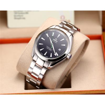 Replica Seamaster Japan Miyota 8215 Automatic Movement Mens Watch Black Dial Stainless Steel B E14