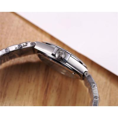 Replica Constellation Japan Miyota 8215 Automatic Mens Watch Silver Dial Diamonds Case Stainless Steel D E15