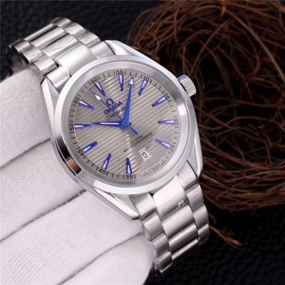 Replica Seamaster A21j Automatic Movement Mens Watch Blue Dial Stainless Steel E18