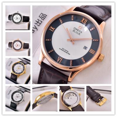 Replica De Ville Japan Miyota 8215 Automatic Movement Mens Watch White Dial Leather Strap E21