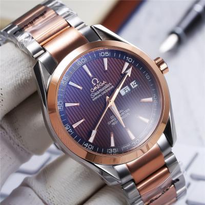 Replica Seamaster A21j Automatic Movement Mens Watch White Dial Two Tone Rose Gold A E22