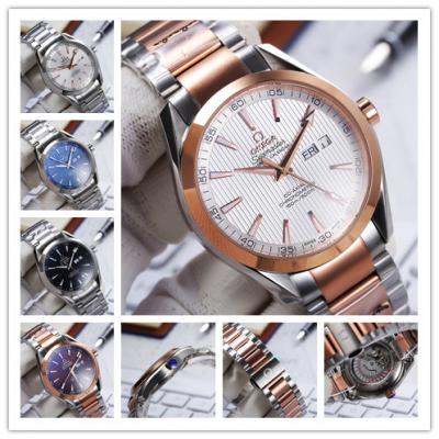 Replica Seamaster A21j Automatic Movement Mens Watch White Dial Two Tone Rose Gold A E22