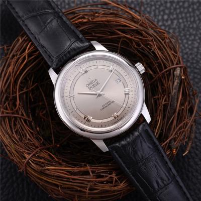 Replica De Ville A21j Automatic Movement Mens Watch White Dial Leather Strap A E28