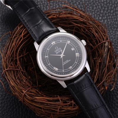 Replica De Ville A21j Automatic Movement Mens Watch White Dial Leather Strap A E28