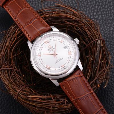 Replica De Ville A21j Automatic Movement Mens Watch White Dial Leather Strap A E28