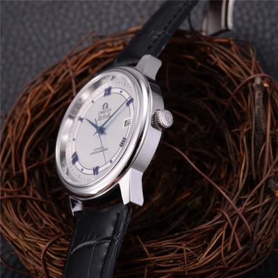 Replica De Ville A21j Automatic Movement Mens Watch White Dial Leather Strap A E28