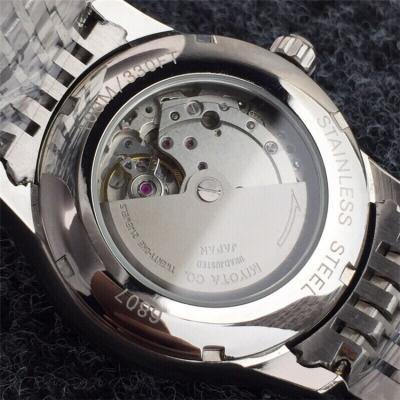 Replica De Ville Japan Miyota 8215 Automatic Movement Mens Watch Blue Dial Stainless Steel E29