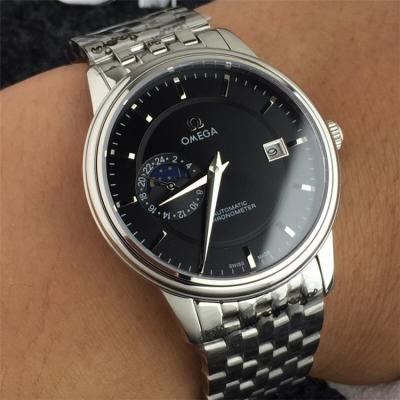 Replica De Ville A2813 Automatic Movement Mens Watch Silver Dial Stainless Steel A E30