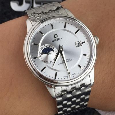 Replica De Ville A2813 Automatic Movement Mens Watch Silver Dial Stainless Steel A E30