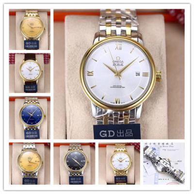 Replica De Ville Japan Miyota 8215 Automatic Movement Mens Watch White Dial Two Tone Yellow Gold E31