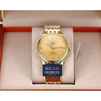 Replica De Ville Japan Miyota 8215 Automatic Movement Mens Watch White Dial Two Tone Yellow Gold E31