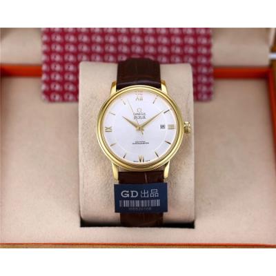 Replica De Ville Japan Miyota 8215 Automatic Movement Mens Watch White Dial Two Tone Yellow Gold E31