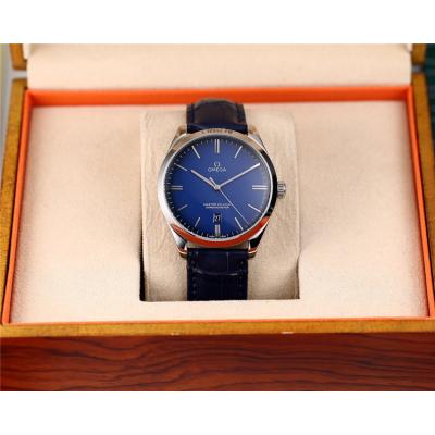 Replica De Ville Japan Miyota 821A Automatic Movement Mens Watch Blue Dial Stainless Steel E32