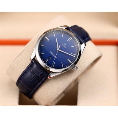 Replica De Ville Japan Miyota 821A Automatic Movement Mens Watch Blue Dial Stainless Steel E32