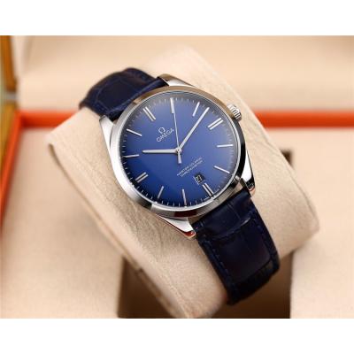 Replica De Ville Japan Miyota 821A Automatic Movement Mens Watch Blue Dial Stainless Steel E32