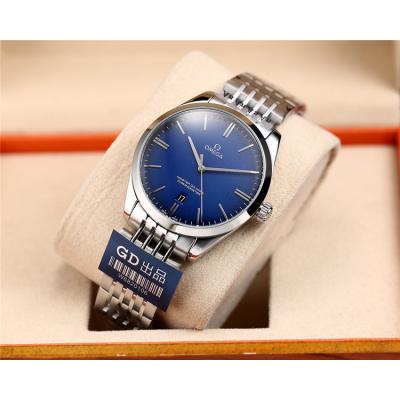 Replica De Ville Japan Miyota 821A Automatic Movement Mens Watch Blue Dial Stainless Steel E32