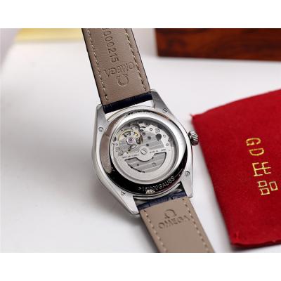 Replica De Ville Japan Miyota 821A Automatic Movement Mens Watch Blue Dial Stainless Steel E32