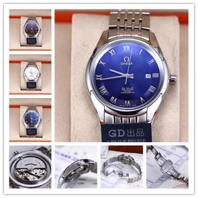 Replica De Ville Japan Miyota 8215 Automatic Movement Mens Watch Blue Dial Stainless Steel E34