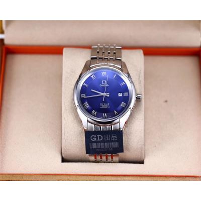 Replica De Ville Japan Miyota 8215 Automatic Movement Mens Watch Blue Dial Stainless Steel E34