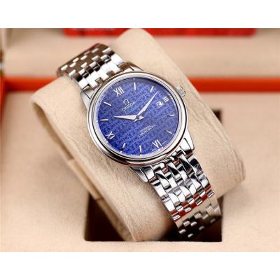 Replica De Ville A2824 Automatic Movement Mens Watch Blue Dial Stainless Steel E42