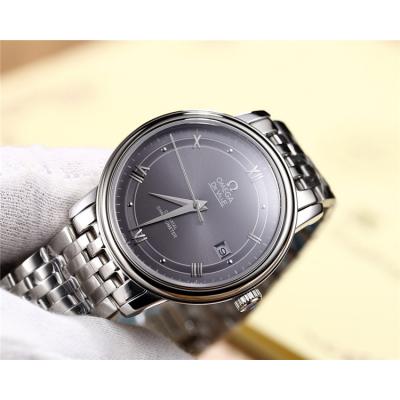 Replica De Ville Japan Miyota 8215 Automatic Movement Mens Watch Gray Dial Stainless Steel E43