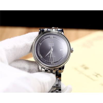 Replica De Ville Japan Miyota 8215 Automatic Movement Mens Watch Gray Dial Stainless Steel E43