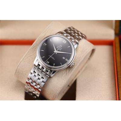 Replica De Ville Japan Miyota 8215 Automatic Movement Mens Watch Black Dial Stainless Steel E44