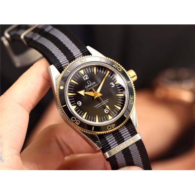 Replica Seamaster A21j Automatic Movement Mens Watch Blue Dial Nylon Strap E66