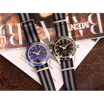 Replica Seamaster A21j Automatic Movement Mens Watch Blue Dial Nylon Strap E66