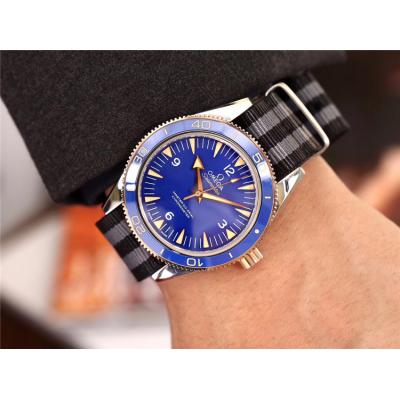 Replica Seamaster A21j Automatic Movement Mens Watch Blue Dial Nylon Strap E66