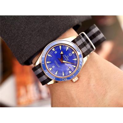 Replica Seamaster A21j Automatic Movement Mens Watch Blue Dial Nylon Strap E66