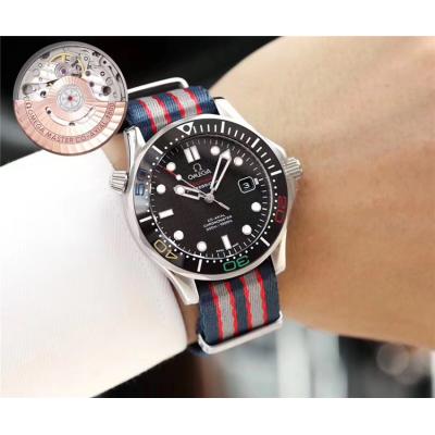 Replica Seamaster Japan Miyota 821A Automatic Movement Mens Watch Gray Dial Nylon Strap E E71