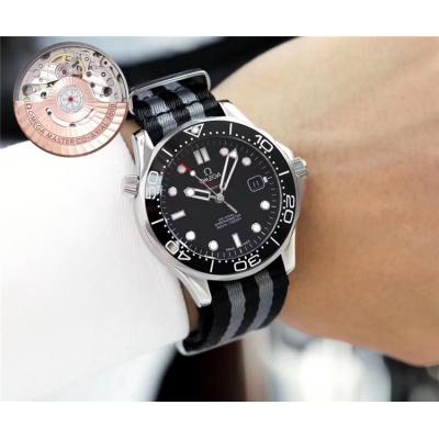 Replica Seamaster Japan Miyota 821A Automatic Movement Mens Watch Gray Dial Nylon Strap E E71