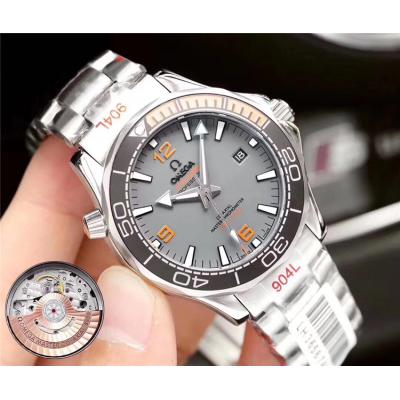 Replica Seamaster Japan Miyota 821A Automatic Movement Mens Watch Gray Dial Stainless Steel G E71