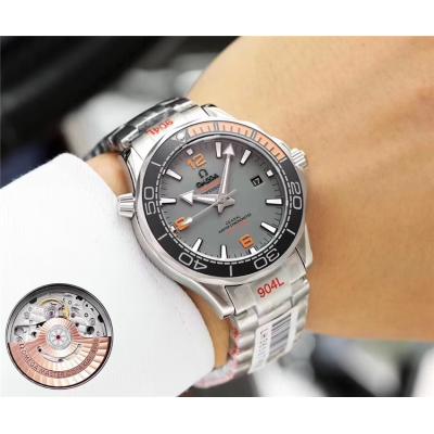 Replica Seamaster Japan Miyota 821A Automatic Movement Mens Watch Gray Dial Stainless Steel G E71