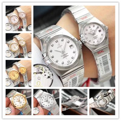 Replica Constellation Japan Miyota 821A Automatic Movement Mens Watch Silver Dial Stainless Steel D E74