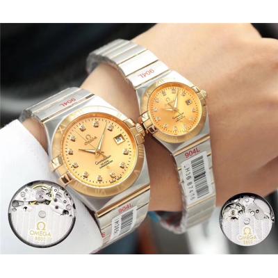 Replica Constellation Japan Miyota 821A Automatic Movement Mens Watch Silver Dial Stainless Steel D E74