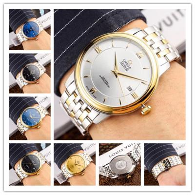 Replica De Ville Japan Miyota 8215 Automatic Movement Mens Watch Silver Dial Two Tone Yellow Gold A E78