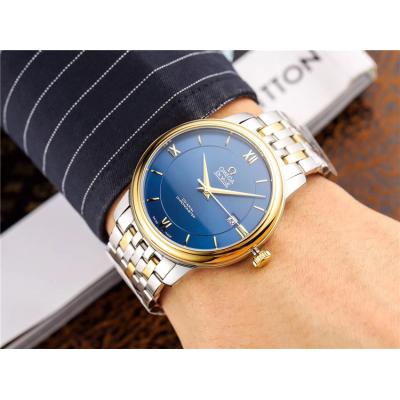 Replica De Ville Japan Miyota 8215 Automatic Movement Mens Watch Silver Dial Two Tone Yellow Gold A E78