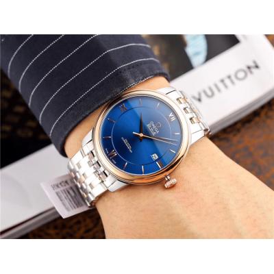 Replica De Ville Japan Miyota 8215 Automatic Movement Mens Watch Silver Dial Two Tone Yellow Gold A E78