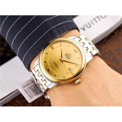 Replica De Ville Japan Miyota 8215 Automatic Movement Mens Watch Silver Dial Two Tone Yellow Gold A E78