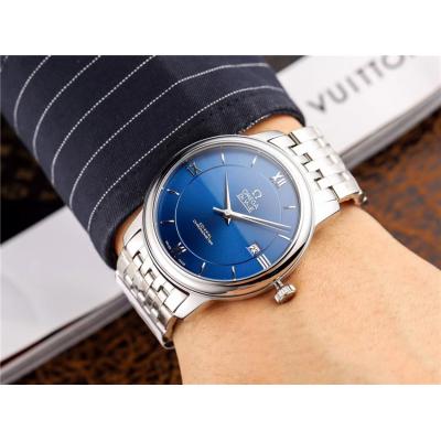 Replica De Ville Japan Miyota 8215 Automatic Movement Mens Watch Blue Dial Stainless Steel B E78