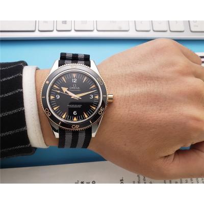 Replica Seamaster A21j Automatic Movement Mens Watch Blue Dial Nylon Strap A E82