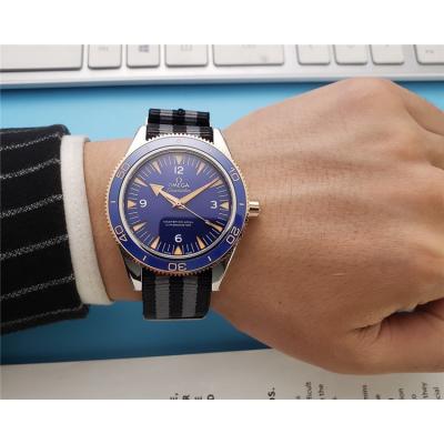 Replica Seamaster A21j Automatic Movement Mens Watch Blue Dial Nylon Strap A E82